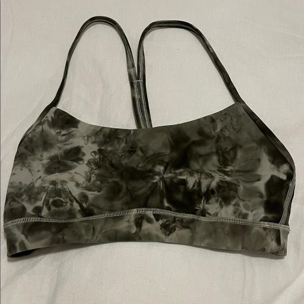 NWOT Lululemon athletica Black Tie-Dye Sports Bra
